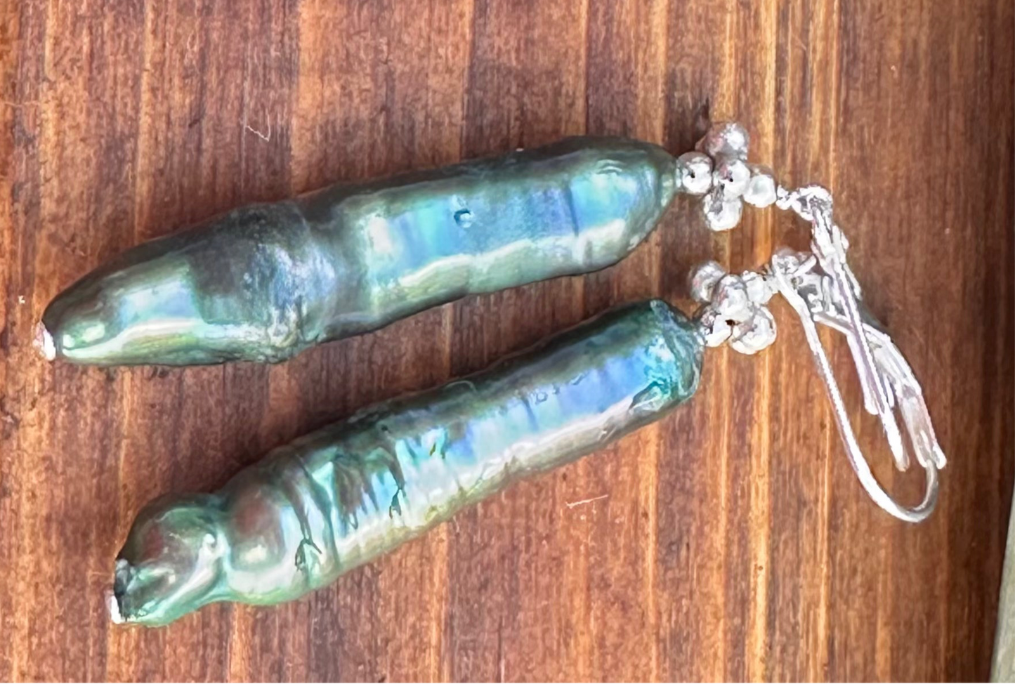 Linear Pearl Earrings