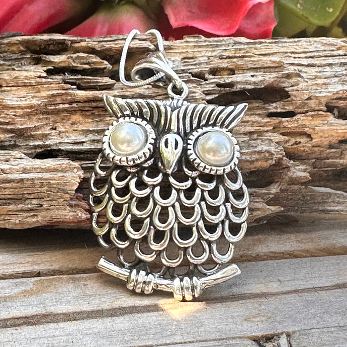 N0773  2.3” Owl Necklace