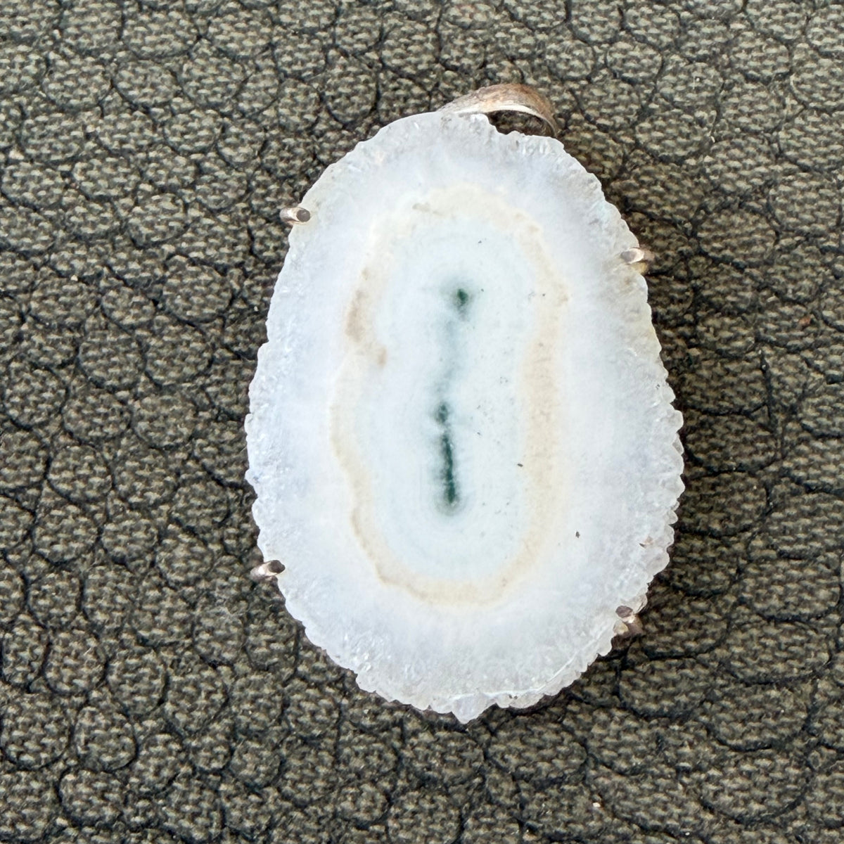 Sale -  1.8" Solar Quartz Sterling Silver Pendant Necklace (18") (Copy) (Copy)