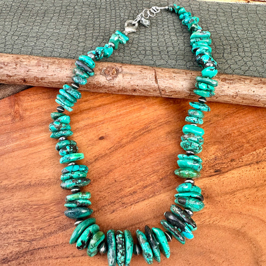 Turquoise Navajo Pearl Necklace (18"-20")