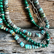 Load image into Gallery viewer, N0880   Malachite Necklace (18”-20”)
