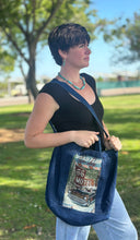 Load image into Gallery viewer, Handmade Fully Lined Denim Bag
