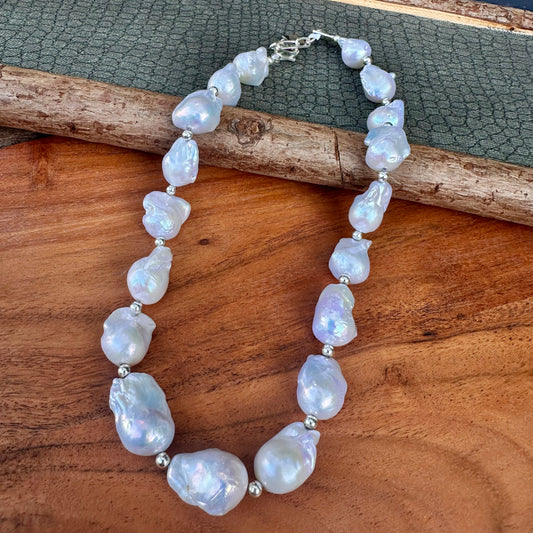 Baroque Pearl Necklace 18'-20"