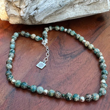 Load image into Gallery viewer, Sea Sediment Jasper Sterling Necklace (18-20&quot;)
