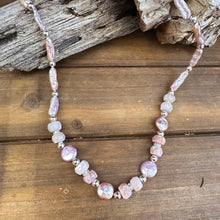 Load image into Gallery viewer, N0845  Kunzite Pearl Necklace (18”-20”)
