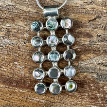 Load image into Gallery viewer, N0896 Abalone Sterling Necklace (18” + 1.8” pendant)
