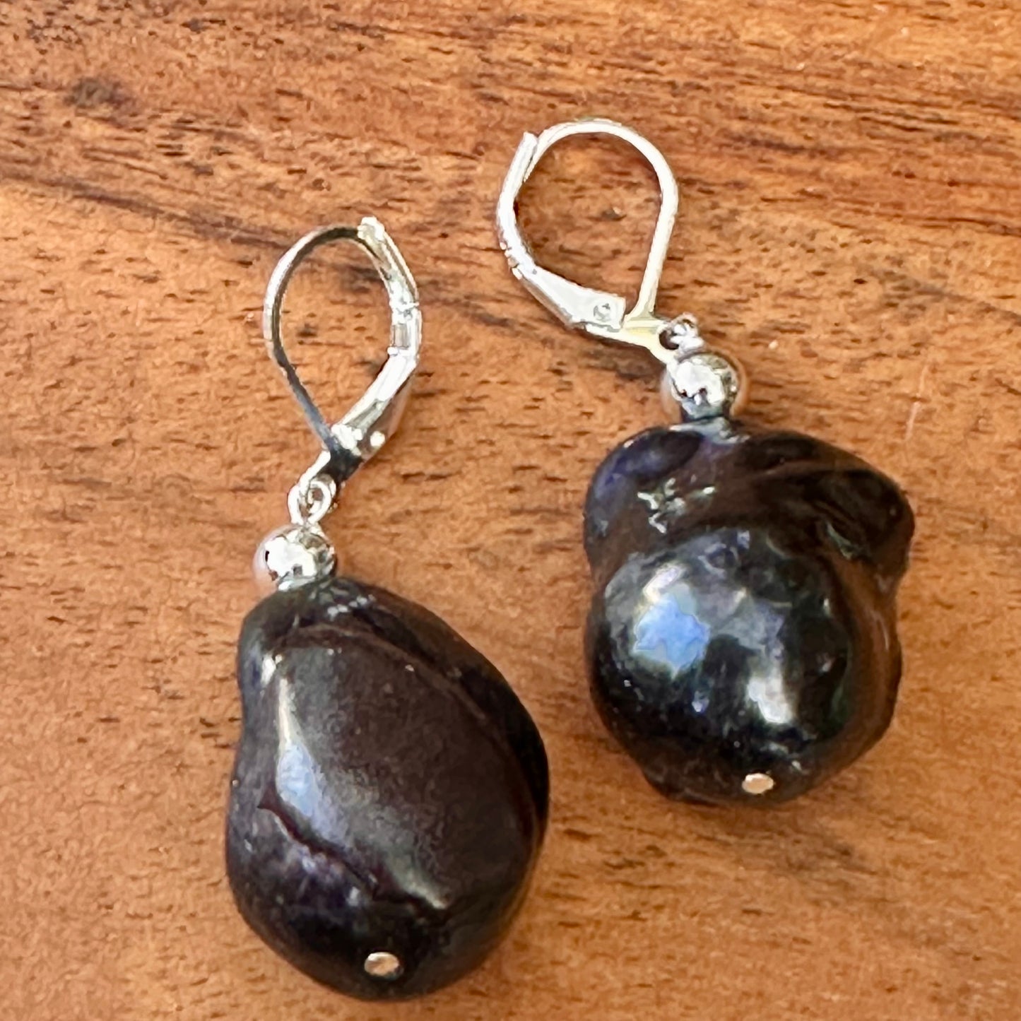 Pearl Earrings 1.7"