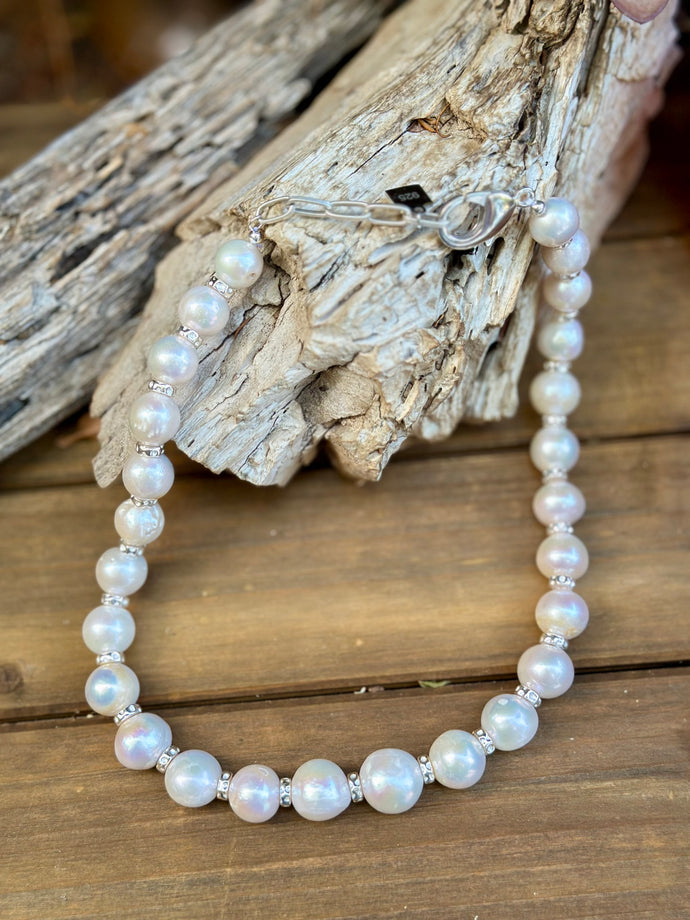 N0842  Statement Pearl Necklace (20”-22”)