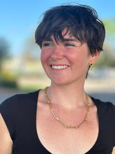 Load image into Gallery viewer, Adjustable Gold Linked Necklace (20”)
