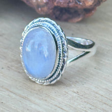 Load image into Gallery viewer, Moonstone Sterling Silver Ring
