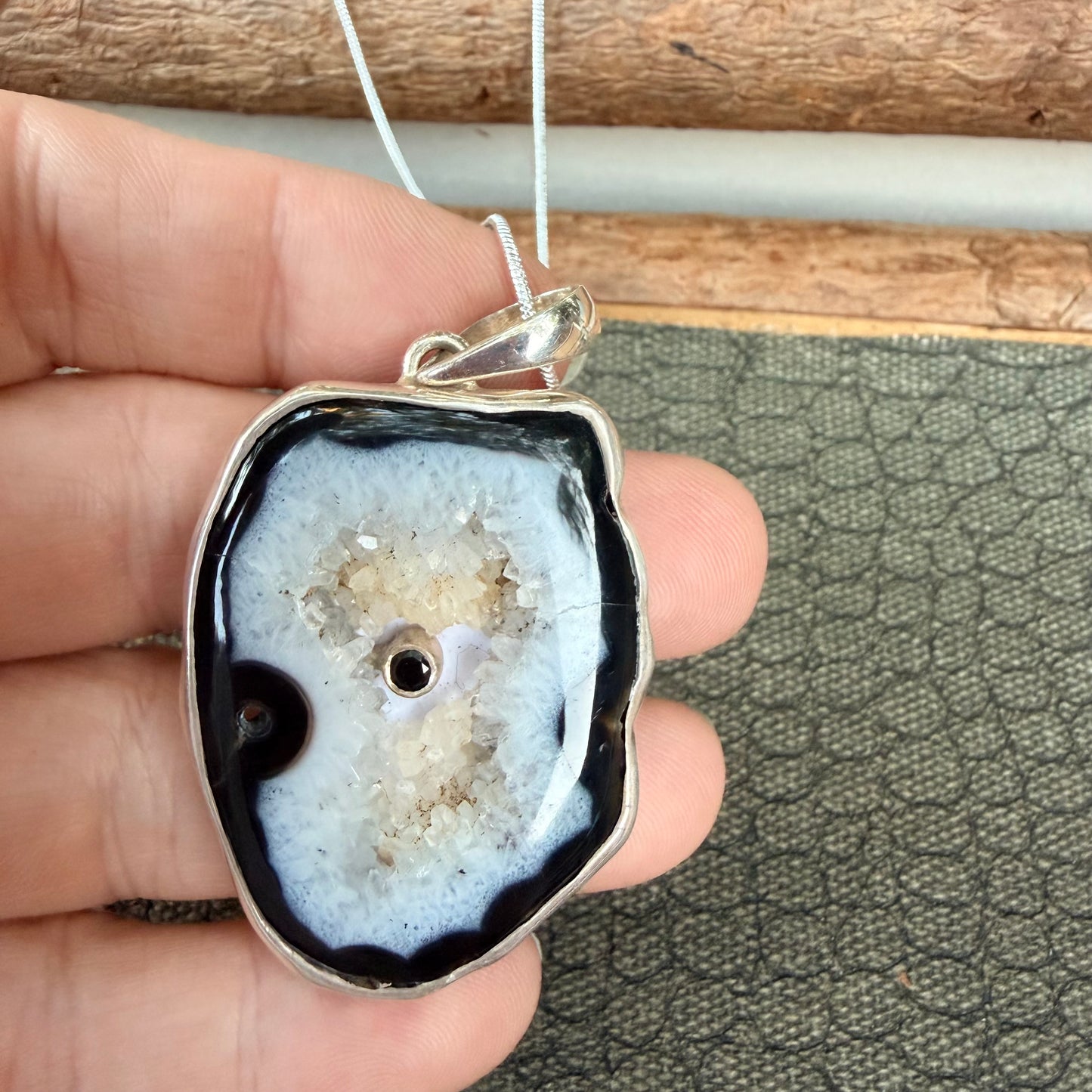 Sale - Orca Agate Sterling Silver (18”)