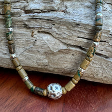 Load image into Gallery viewer, Jasper Sterling Necklace (18-20&quot;)
