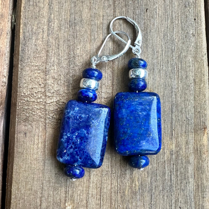 E0710 Lapis Earrings 2”