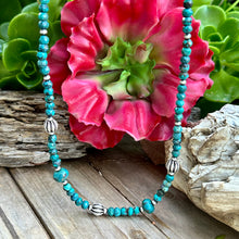 Load image into Gallery viewer, N0753  Navajo Pearl Turquoise Necklace (18”-20”)
