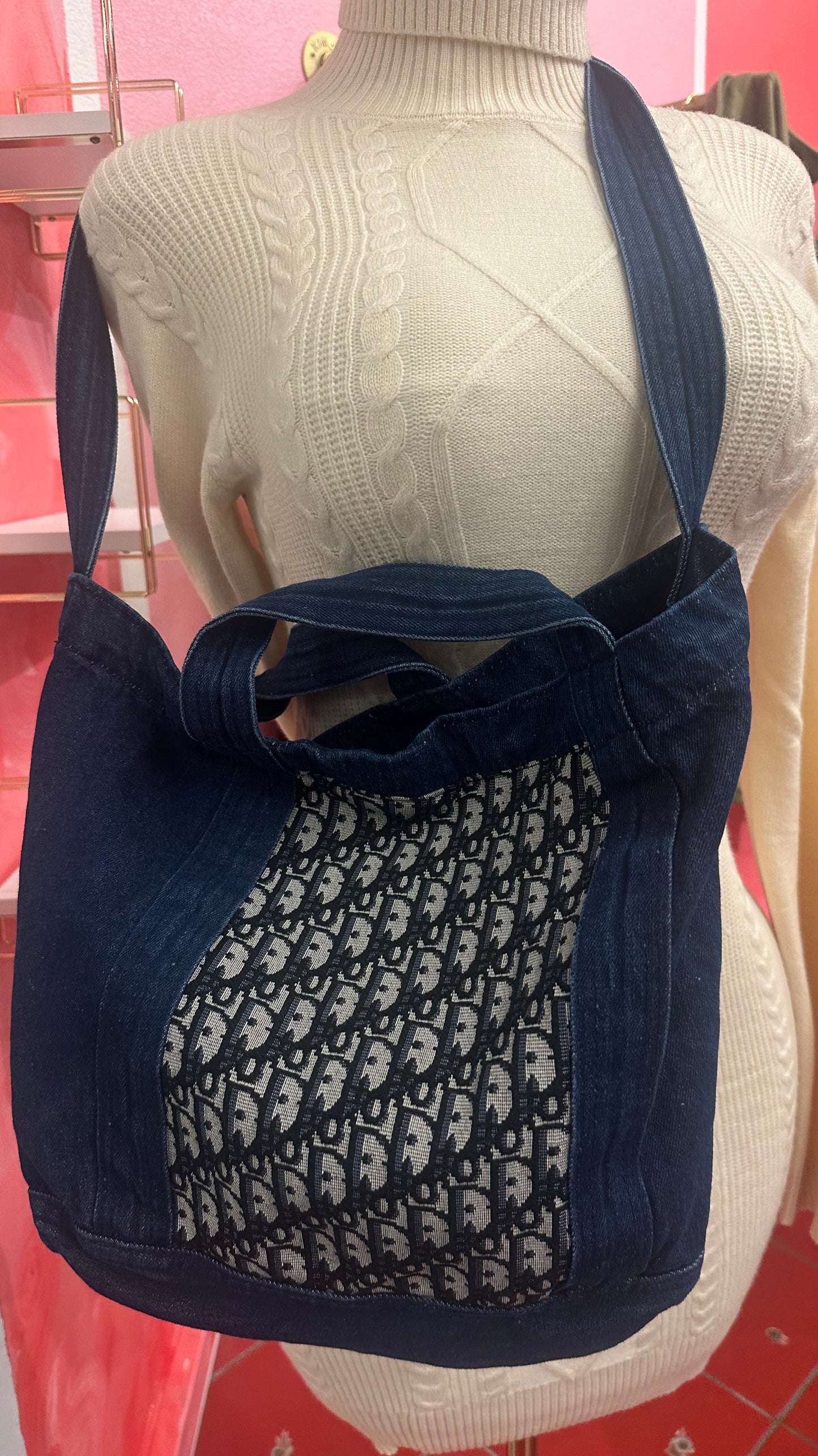 Handmade Large Denim Bag
