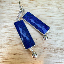 Load image into Gallery viewer, Lapis Sterling Earrings
