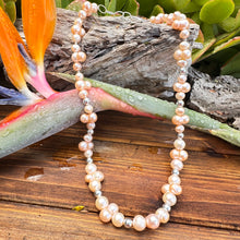 Load image into Gallery viewer, Pearl Sterling Necklace (18”-20”)
