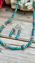 Load image into Gallery viewer, N0753  Navajo Pearl Turquoise Necklace (18”-20”)
