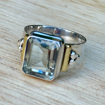 Green Amethyst Ring