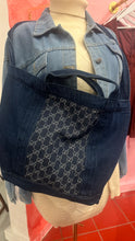 Load image into Gallery viewer, Handmade Large Denim Bag
