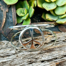 Load image into Gallery viewer, B0355  Peace Sterling Cuff
