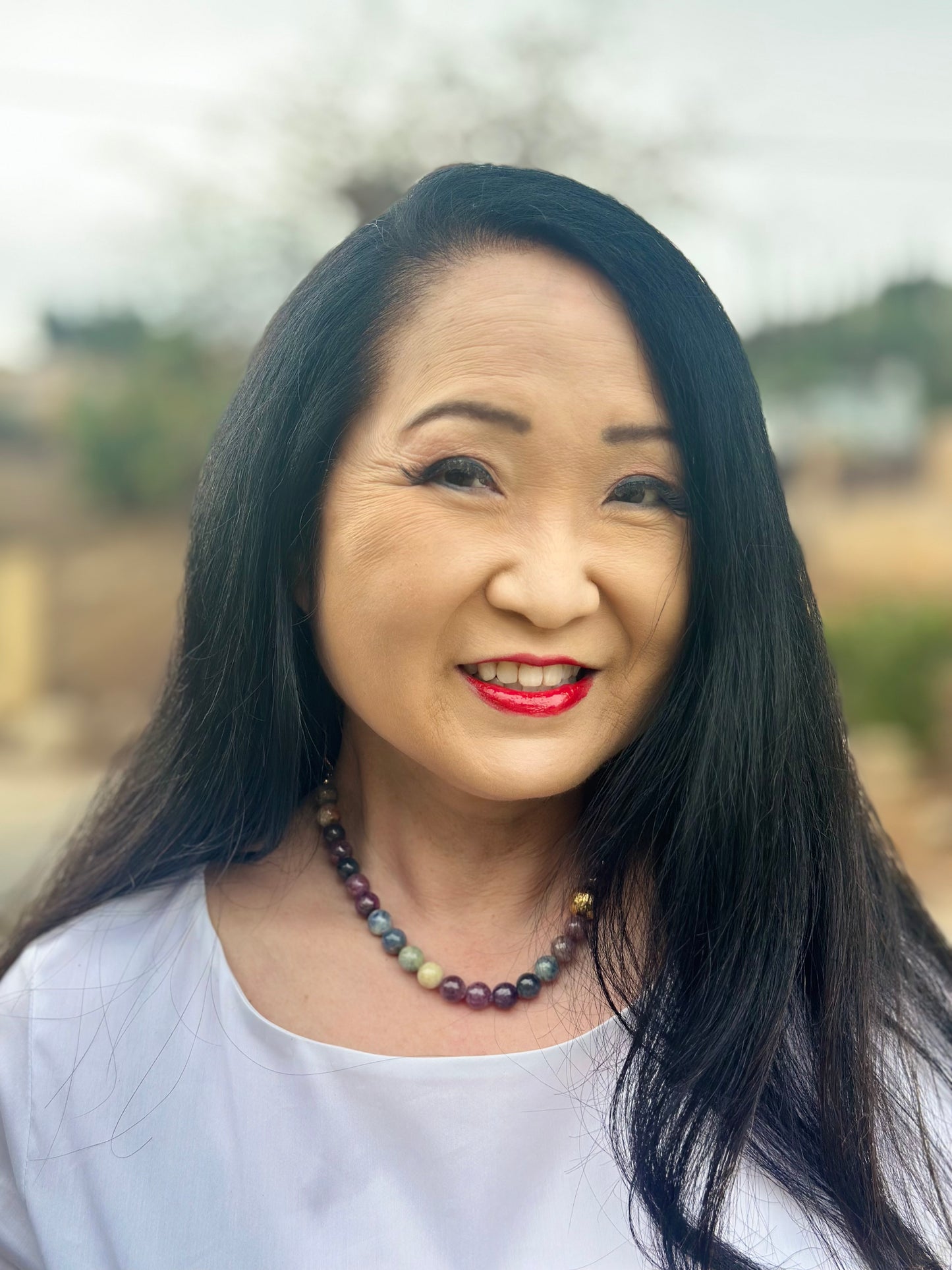 Rainbow Sapphire Gold Necklace