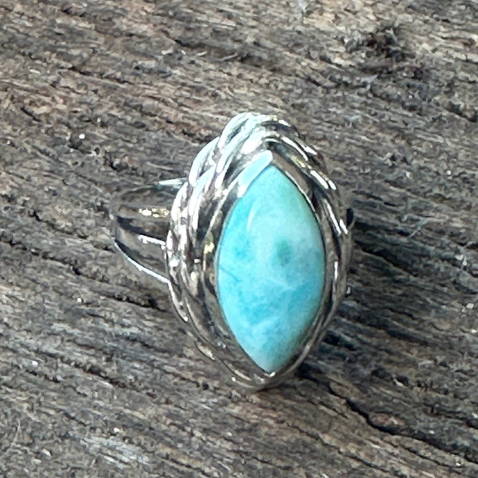 R0184.  Larimar Statement Ring