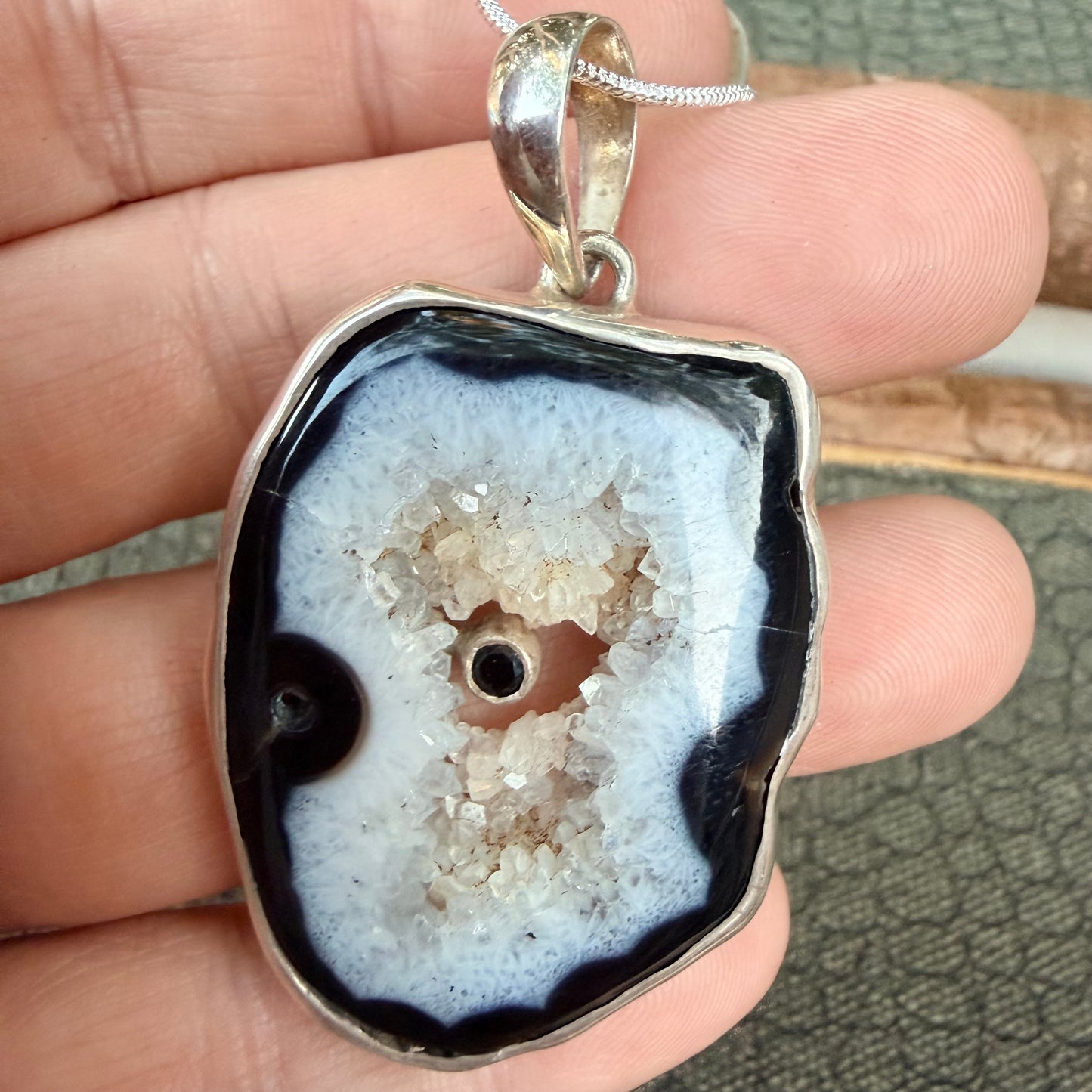 Sale - Orca Agate Sterling Silver (18”)