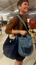 Load image into Gallery viewer, Handmade Large Denim Bag
