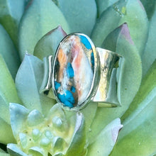 Load image into Gallery viewer, Turquoise Spiny Oyster Ring
