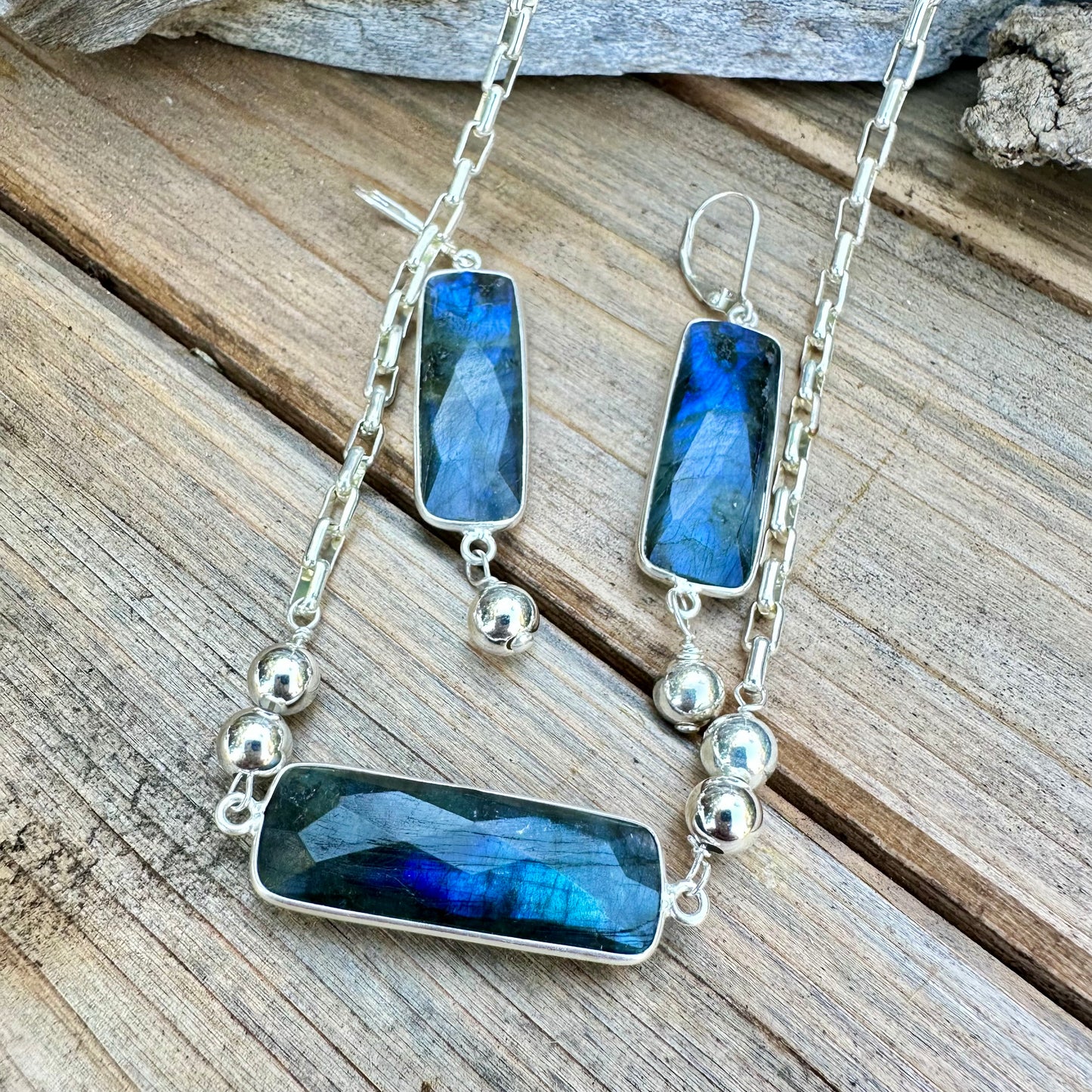 Labradorite Earrings