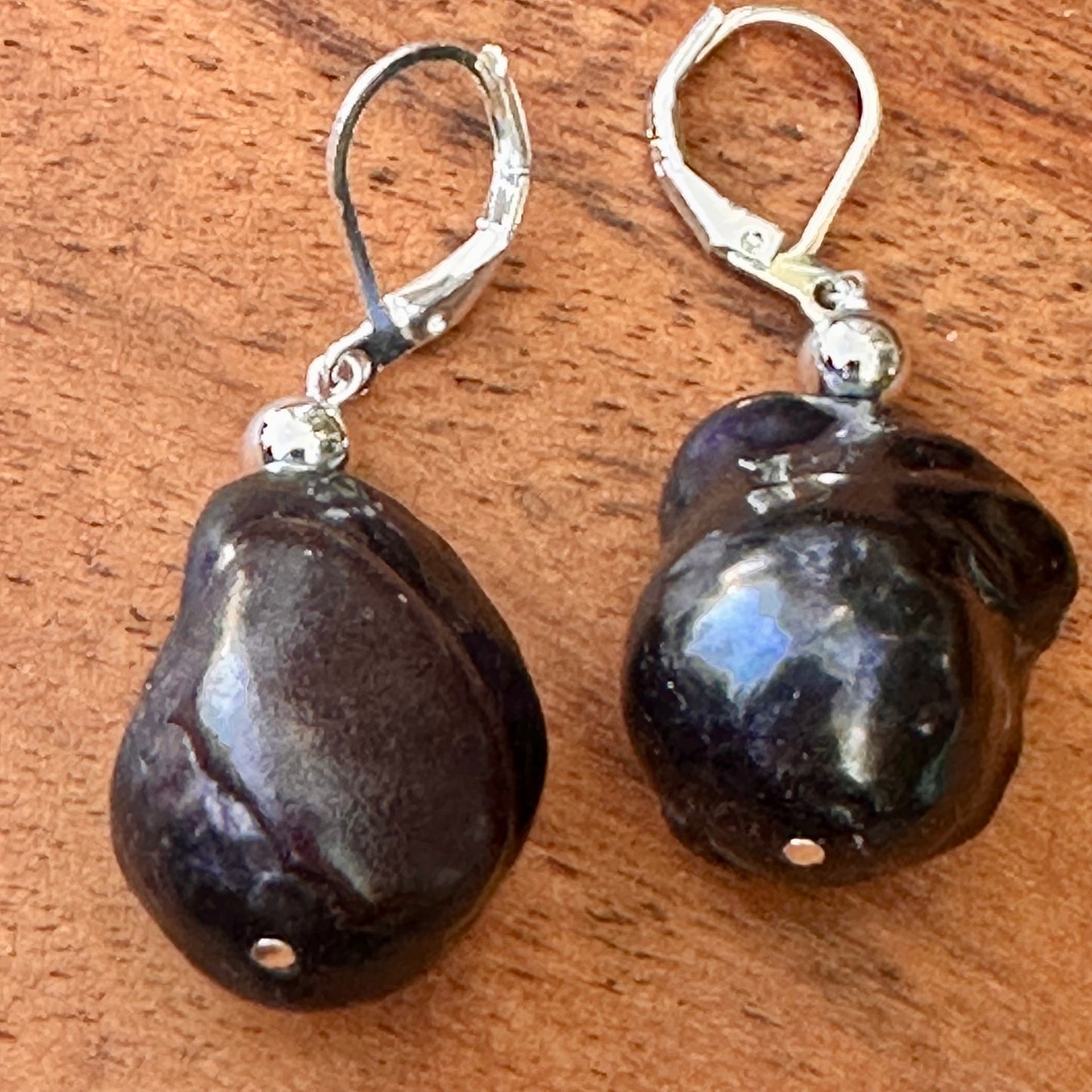 Pearl Earrings 1.7"