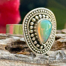 Load image into Gallery viewer, Size 8 - Ethiopian Opal Sterling Silver Ring
