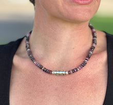Load image into Gallery viewer, Tourmaline Barrel Necklace
