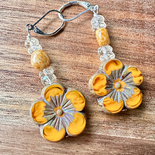Spring Flower Earrings (2”)