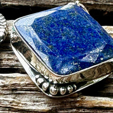 Load image into Gallery viewer, N0890  Lapis Sterling Necklace (18” -2” pendant)
