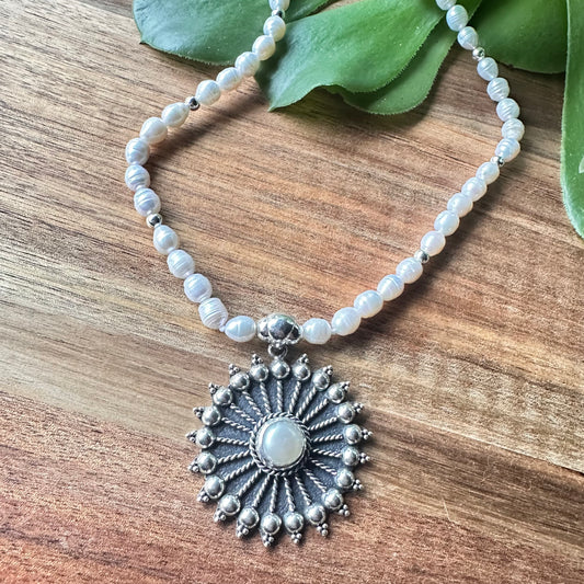 Pearl Pendant Necklace (18”-20”)