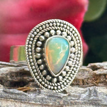 Load image into Gallery viewer, Size 8 - Ethiopian Opal Sterling Silver Ring
