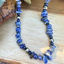 Load image into Gallery viewer, Sodalite Navajo Pearl Necklace (18”-20”)
