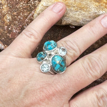 Load image into Gallery viewer, R0171.   Turquoise Topaz Statement Ring
